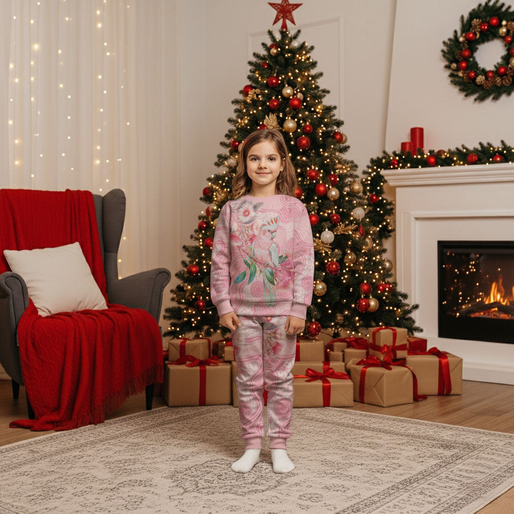Personalized Pink Galah Fight for Hope and Healing Christmas Pajama Set Australia’s Breast Cancer Support