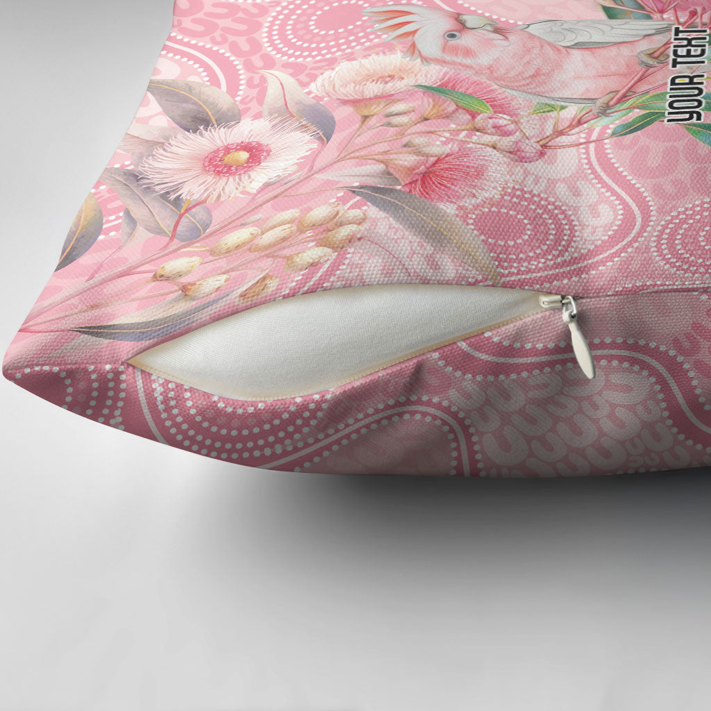 Personalized Pink Galah Fight for Hope and Healing Pillow Cover Australia’s Breast Cancer Support