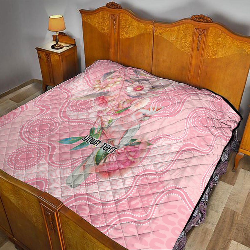 Personalized Pink Galah Fight for Hope and Healing Quilt Australia’s Breast Cancer Support
