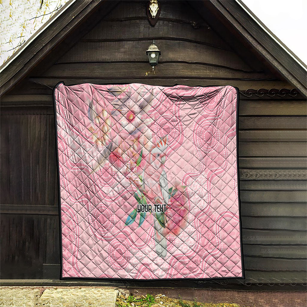 Personalized Pink Galah Fight for Hope and Healing Quilt Australia’s Breast Cancer Support