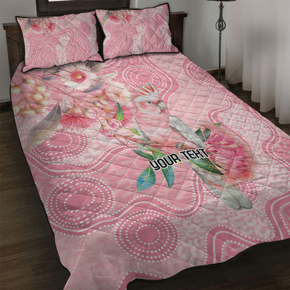 Personalized Pink Galah Fight for Hope and Healing Quilt Bed Set Australia’s Breast Cancer Support