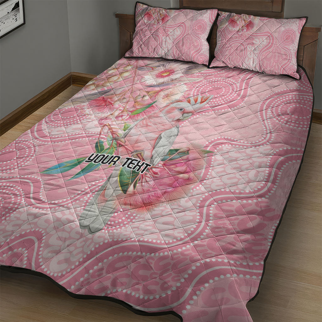 Personalized Pink Galah Fight for Hope and Healing Quilt Bed Set Australia’s Breast Cancer Support