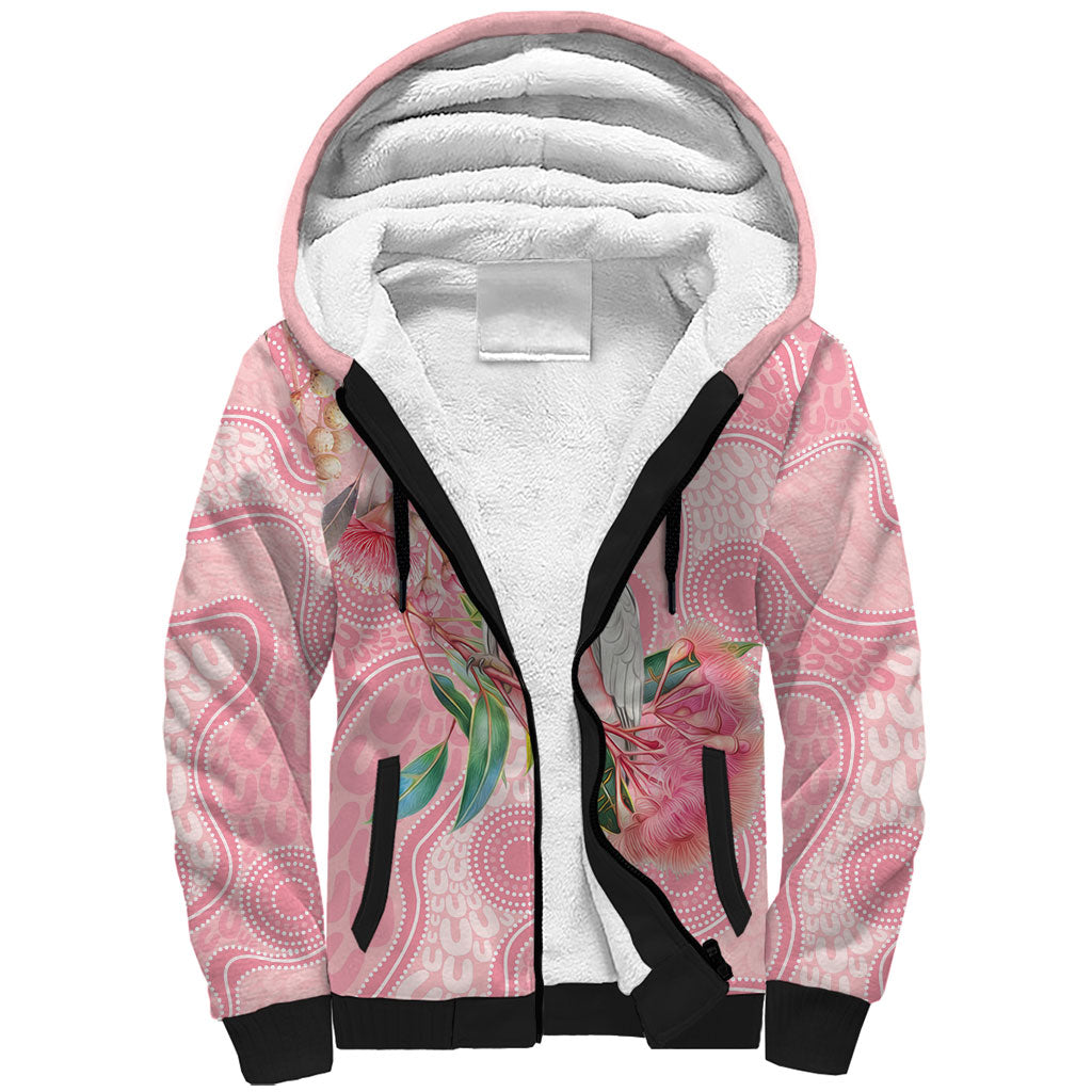 Personalized Pink Galah Fight for Hope and Healing Sherpa Hoodie Australia’s Breast Cancer Support
