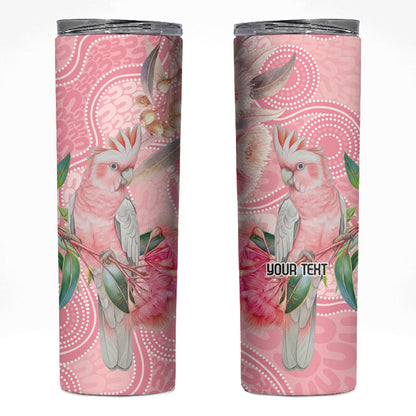 Personalized Pink Galah Fight for Hope and Healing Skinny Tumbler Australia’s Breast Cancer Support