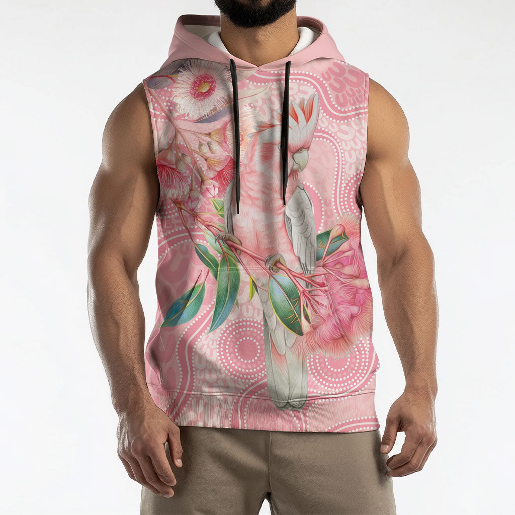 Personalized Pink Galah Fight for Hope and Healing Sleeveless Hoodie Australia’s Breast Cancer Support