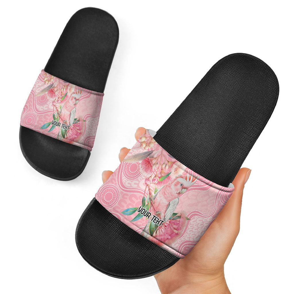 Personalized Pink Galah Fight for Hope and Healing Slide Sandals Australia’s Breast Cancer Support