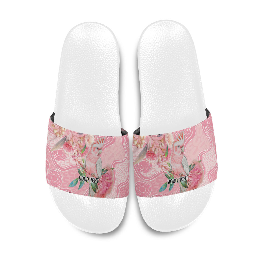 Personalized Pink Galah Fight for Hope and Healing Slide Sandals Australia’s Breast Cancer Support