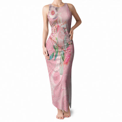 Personalized Pink Galah Fight for Hope and Healing Tank Maxi Dress Australia’s Breast Cancer Support