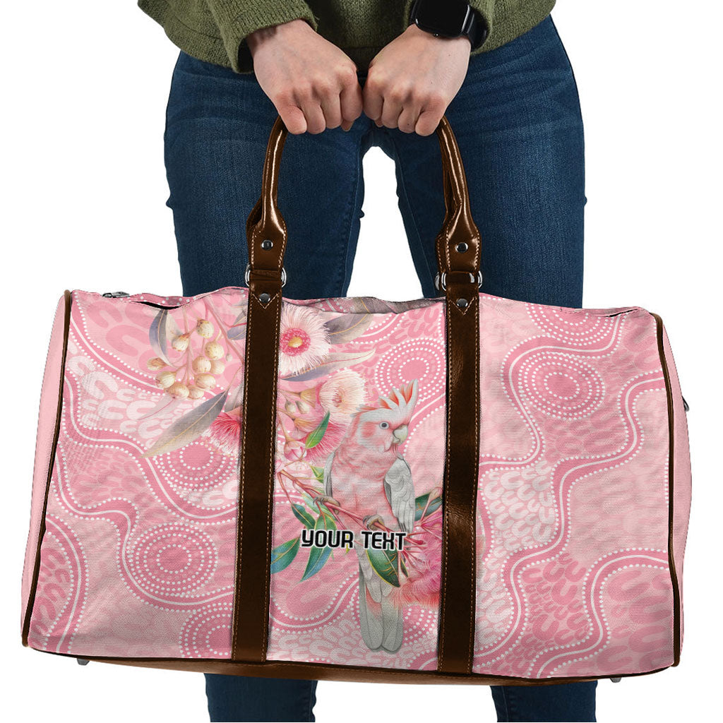 Personalized Pink Galah Fight for Hope and Healing Travel Bag Australia’s Breast Cancer Support