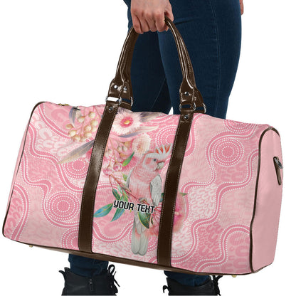 Personalized Pink Galah Fight for Hope and Healing Travel Bag Australia’s Breast Cancer Support