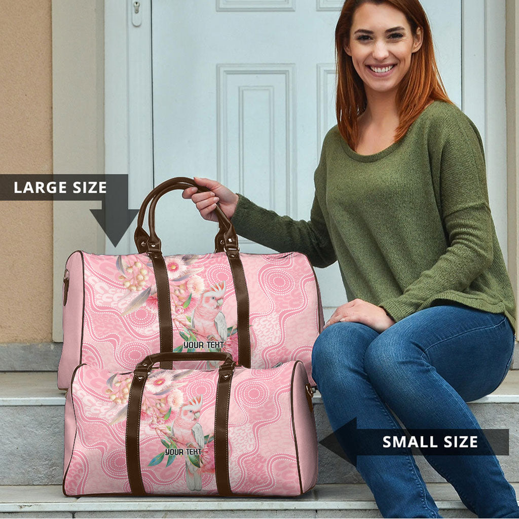 Personalized Pink Galah Fight for Hope and Healing Travel Bag Australia’s Breast Cancer Support