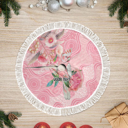Personalized Pink Galah Fight for Hope and Healing Tree Skirt Australia’s Breast Cancer Support
