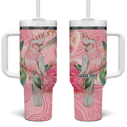 Personalized Pink Galah Fight for Hope and Healing Tumbler With Handle Australia’s Breast Cancer Support