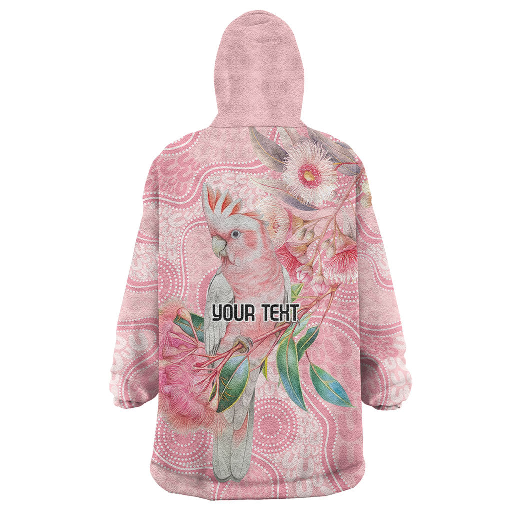 Personalized Pink Galah Fight for Hope and Healing Wearable Blanket Hoodie Australia’s Breast Cancer Support