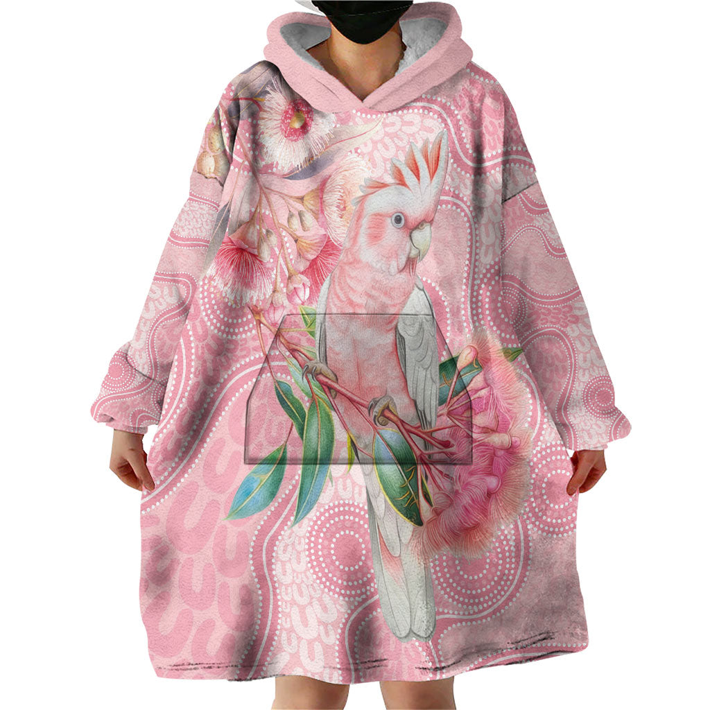 Personalized Pink Galah Fight for Hope and Healing Wearable Blanket Hoodie Australia’s Breast Cancer Support
