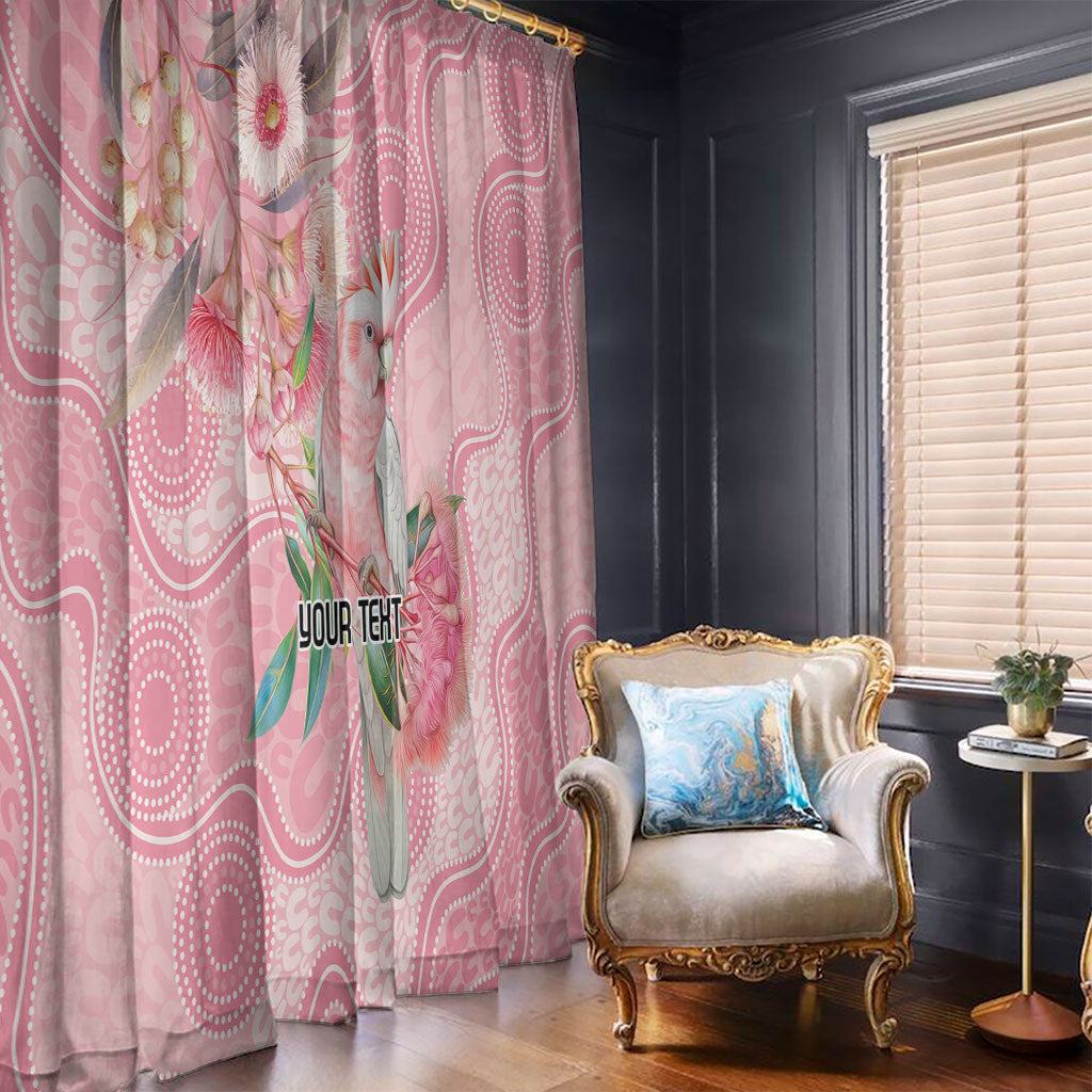 Personalized Pink Galah Fight for Hope and Healing Window Curtain Australia’s Breast Cancer Support