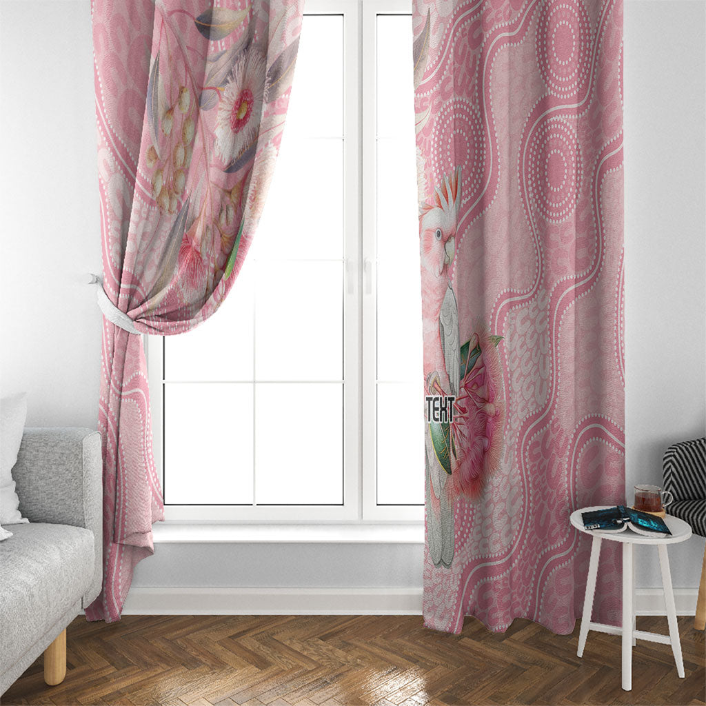 Personalized Pink Galah Fight for Hope and Healing Window Curtain Australia’s Breast Cancer Support