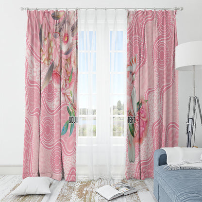 Personalized Pink Galah Fight for Hope and Healing Window Curtain Australia’s Breast Cancer Support