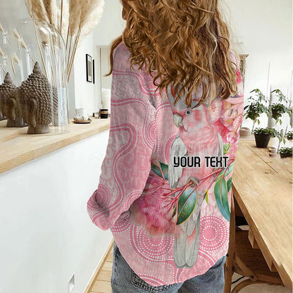 Personalized Pink Galah Fight for Hope and Healing Women Casual Shirt Australia’s Breast Cancer Support