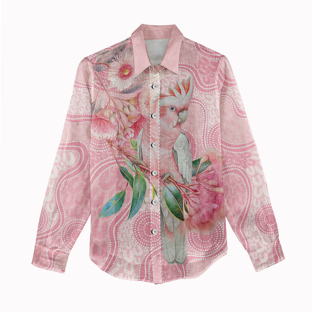Personalized Pink Galah Fight for Hope and Healing Women Casual Shirt Australia’s Breast Cancer Support