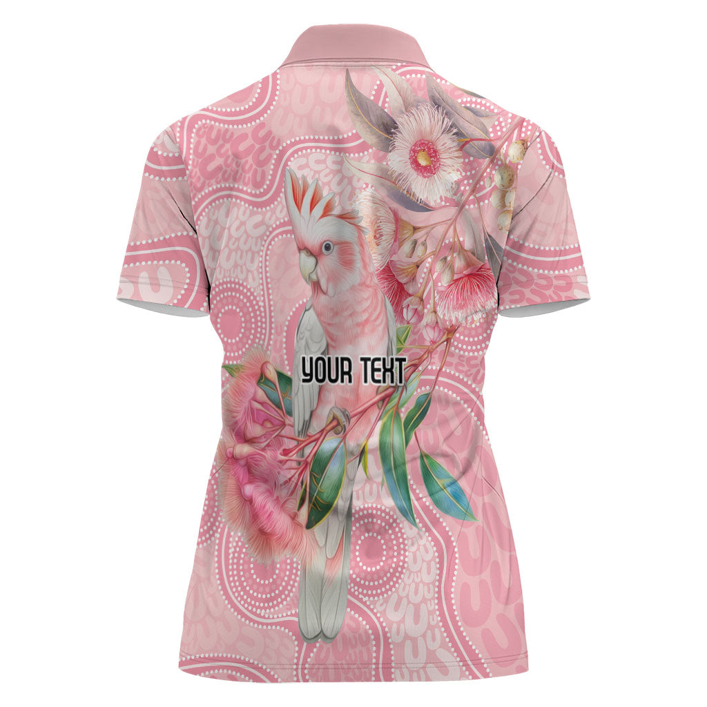 Personalized Pink Galah Fight for Hope and Healing Women Polo Shirt Australia’s Breast Cancer Support