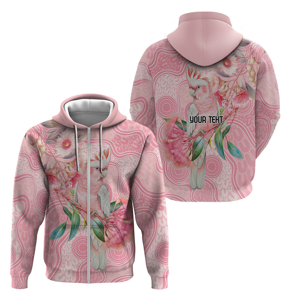 Personalized Pink Galah Fight for Hope and Healing Zip Hoodie Australia’s Breast Cancer Support