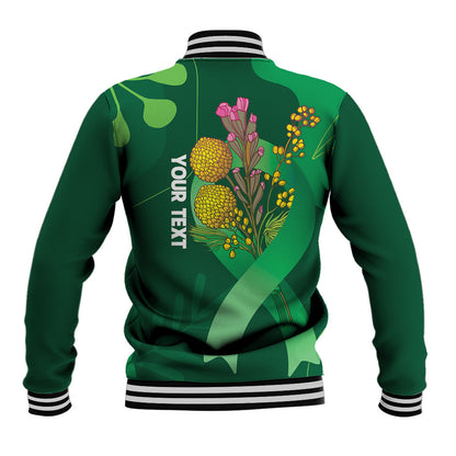 Australia Mental Health Personalised Baseball Jacket Pain Real But So Is Hope