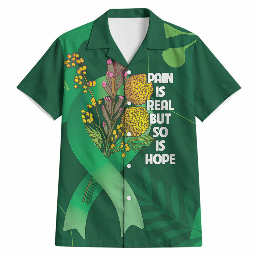 Australia Mental Health Personalised Hawaiian Shirt Pain Real But So Is Hope