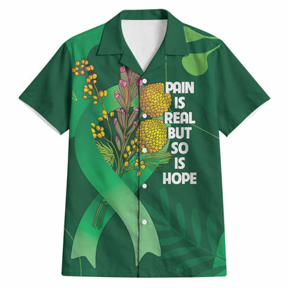 Australia Mental Health Personalised Hawaiian Shirt Pain Real But So Is Hope