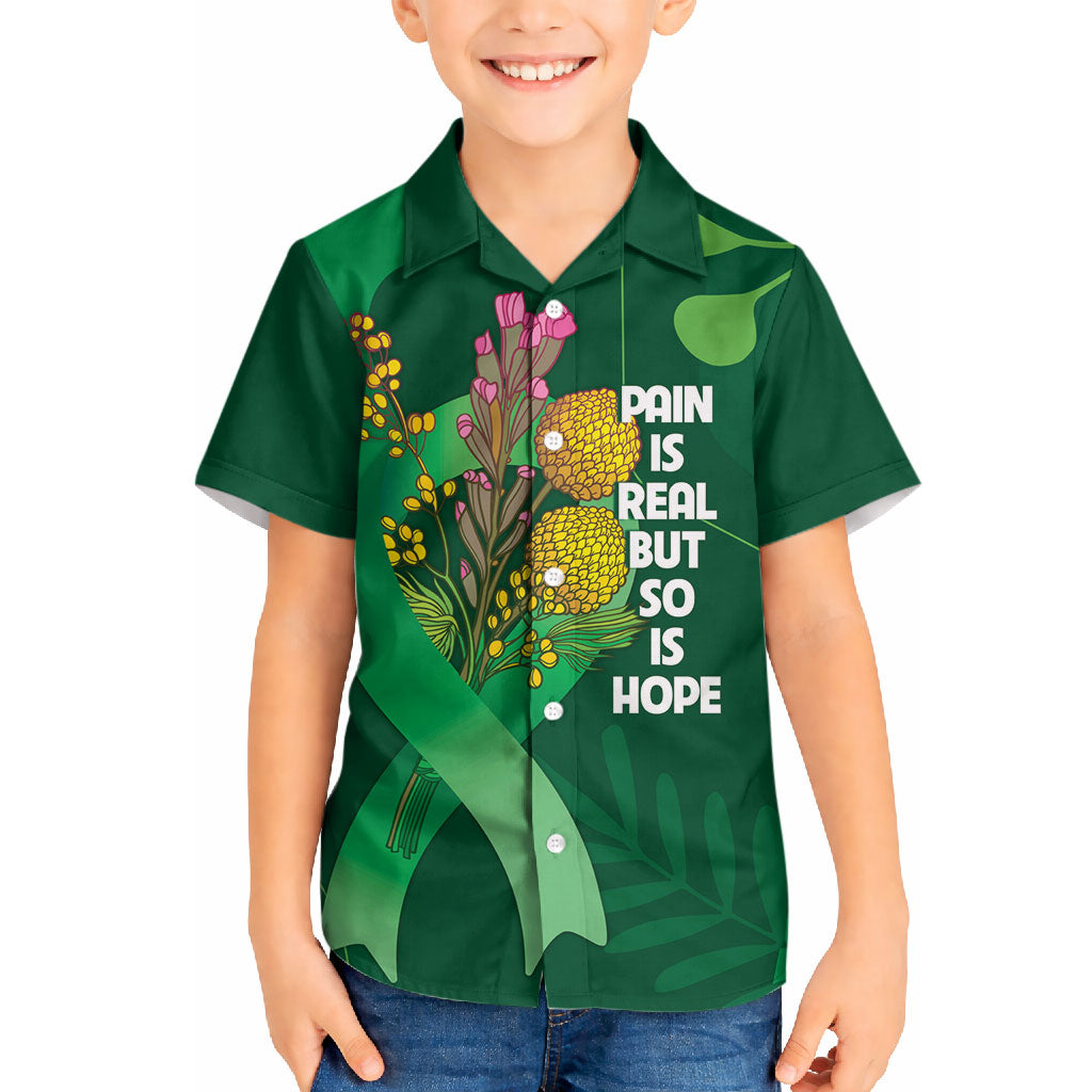Australia Mental Health Personalised Hawaiian Shirt Pain Real But So Is Hope