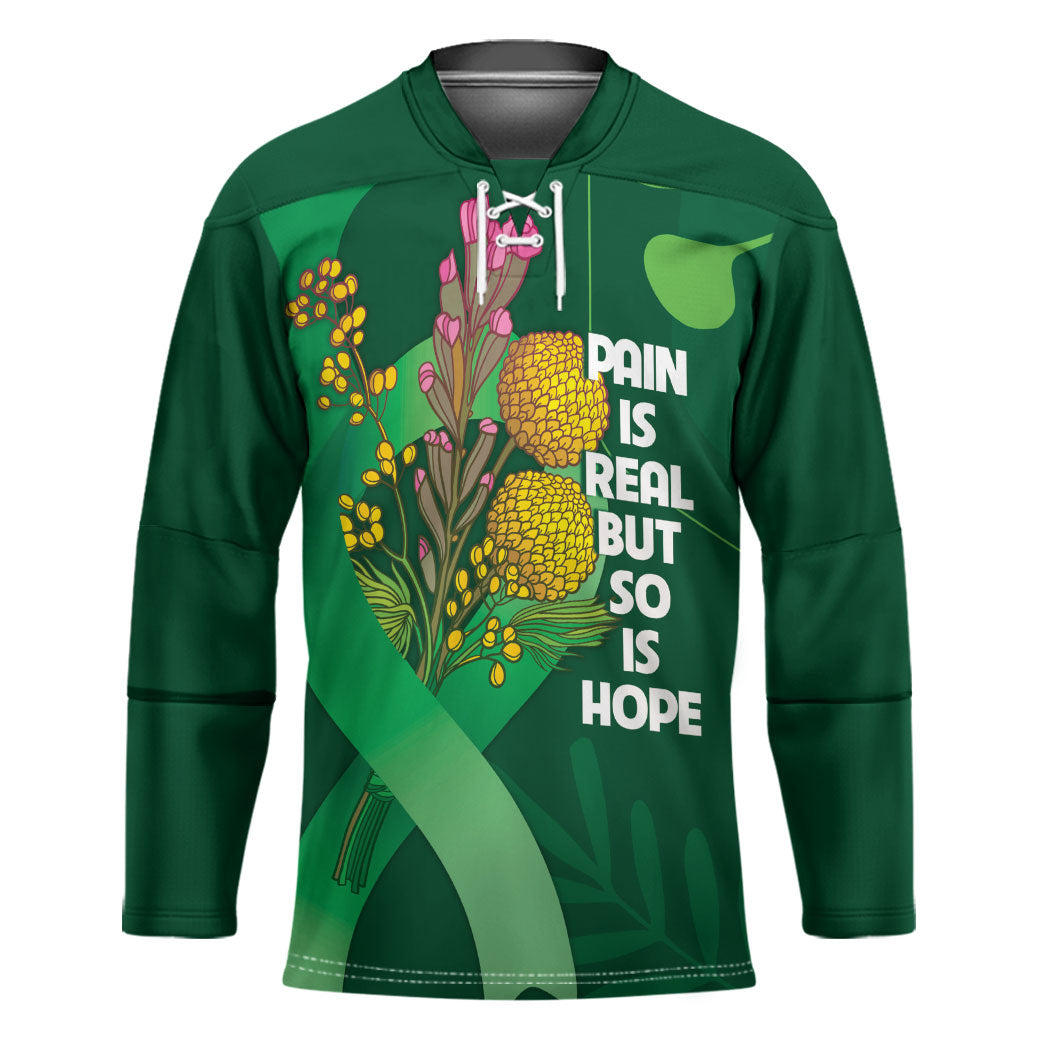 Australia Mental Health Personalised Hockey Jersey Pain Real But So Is Hope