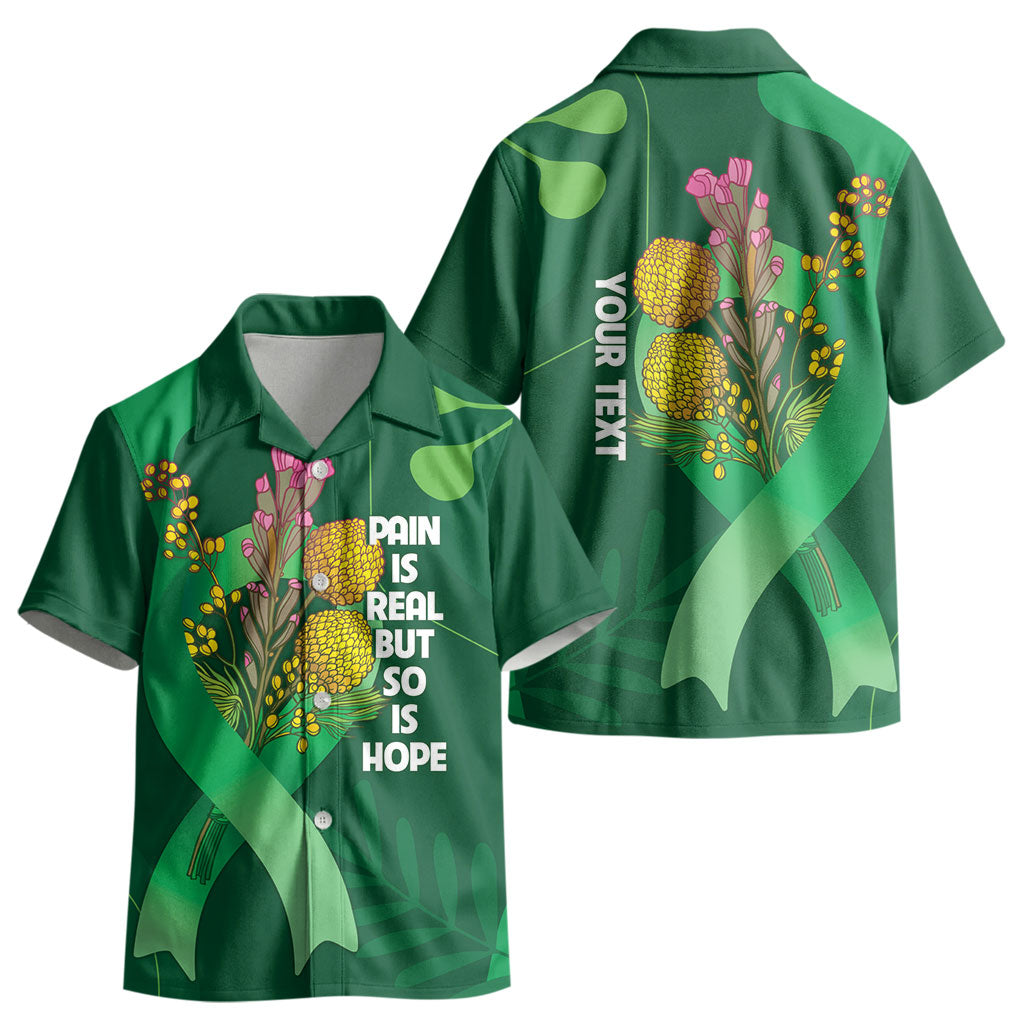 Australia Mental Health Personalised Kid Hawaiian Shirt Pain Real But So Is Hope