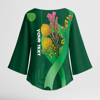 Australia Mental Health Personalised Kimono Sleeve Blouse Pain Real But So Is Hope