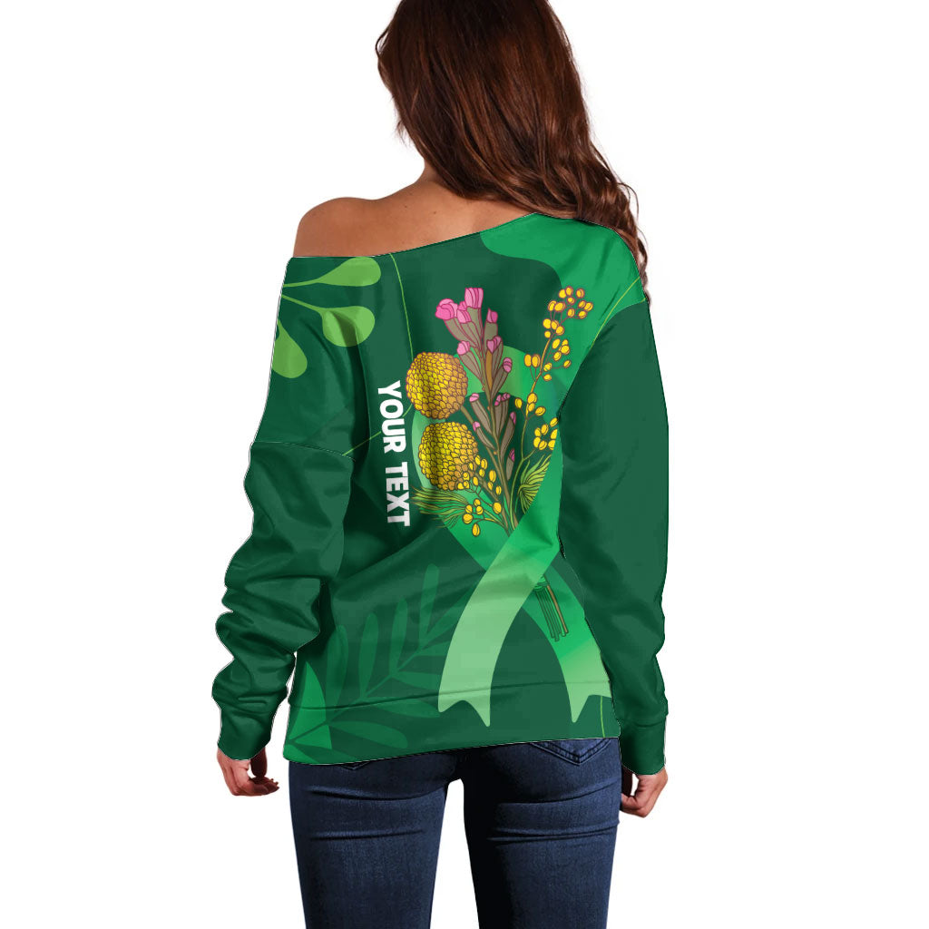 Australia Mental Health Personalised Off Shoulder Sweater Pain Real But So Is Hope