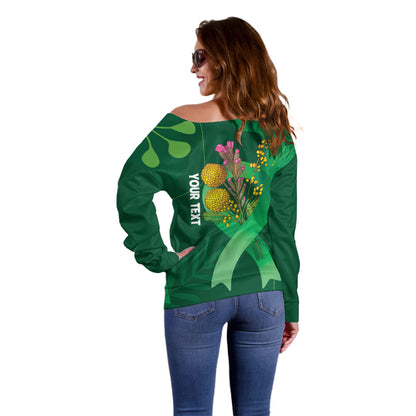 Australia Mental Health Personalised Off Shoulder Sweater Pain Real But So Is Hope