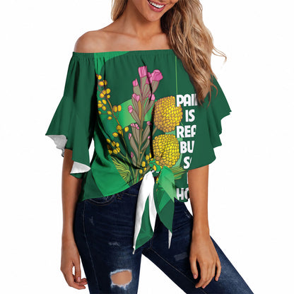 Australia Mental Health Personalised Off Shoulder Wrap Waist Top Pain Real But So Is Hope