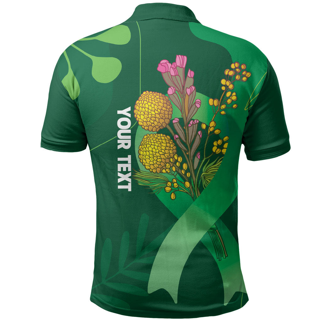 Australia Mental Health Personalised Polo Shirt Pain Real But So Is Hope