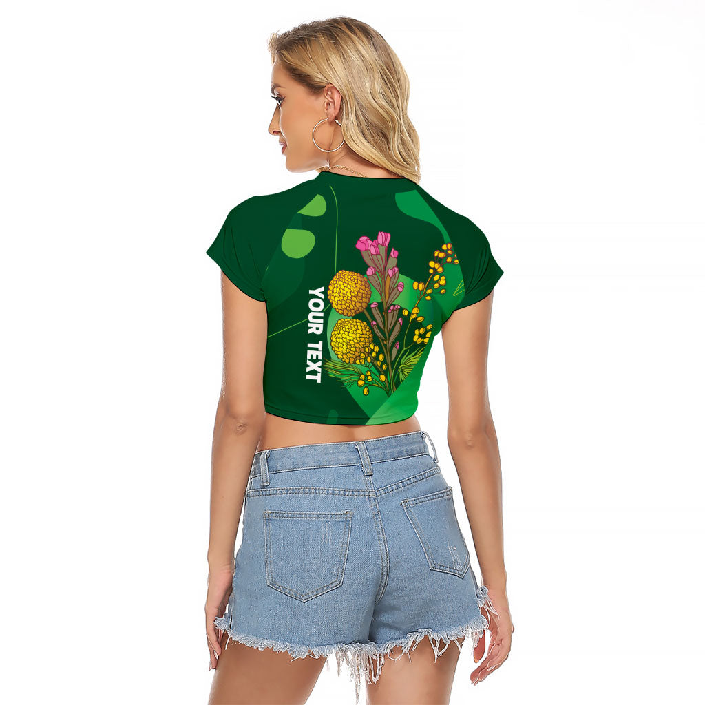 Australia Mental Health Personalised Raglan Cropped T Shirt Pain Real But So Is Hope