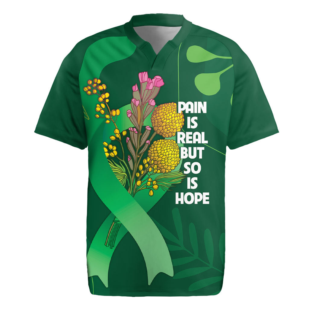 Australia Mental Health Personalised Rugby Jersey Pain Real But So Is Hope