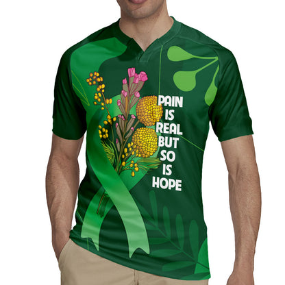 Australia Mental Health Personalised Rugby Jersey Pain Real But So Is Hope