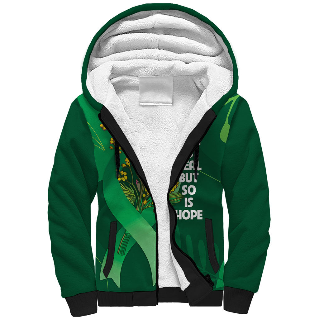 Australia Mental Health Personalised Sherpa Hoodie Pain Real But So Is Hope