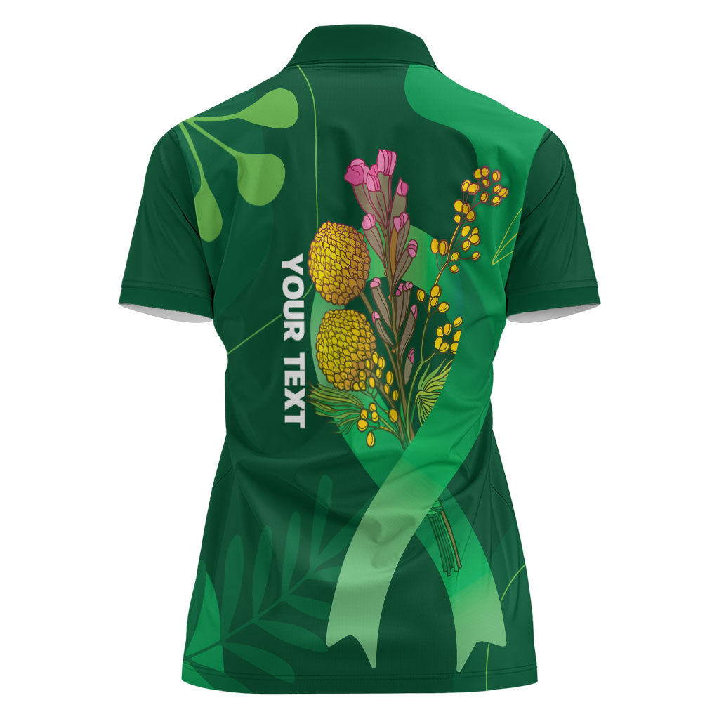 Australia Mental Health Personalised Women Polo Shirt Pain Real But So Is Hope