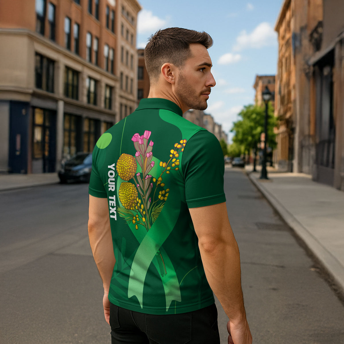 Australia Mental Health Personalised Zipper Polo Shirt Pain Real But So Is Hope