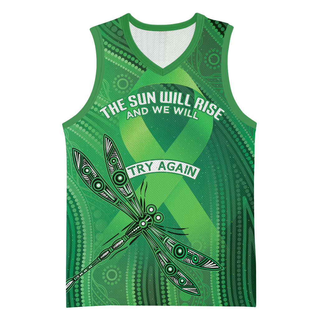 Australia Mental Health Personalised Basketball Jersey The Sun Will Rise And We Will Try Again
