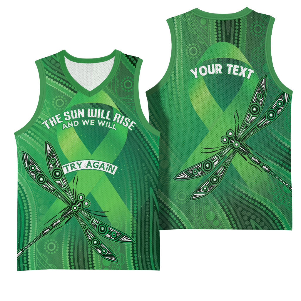 Australia Mental Health Personalised Basketball Jersey The Sun Will Rise And We Will Try Again