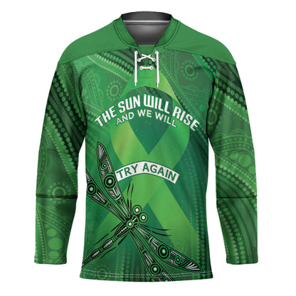 Australia Mental Health Personalised Hockey Jersey The Sun Will Rise And We Will Try Again
