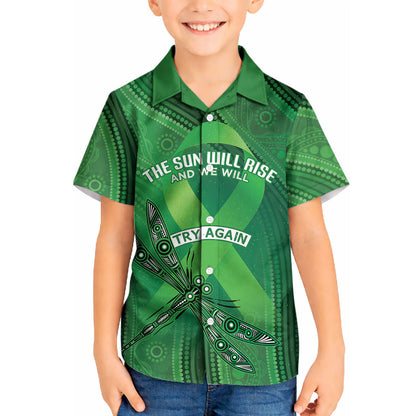 Australia Mental Health Personalised Kid Hawaiian Shirt The Sun Will Rise And We Will Try Again
