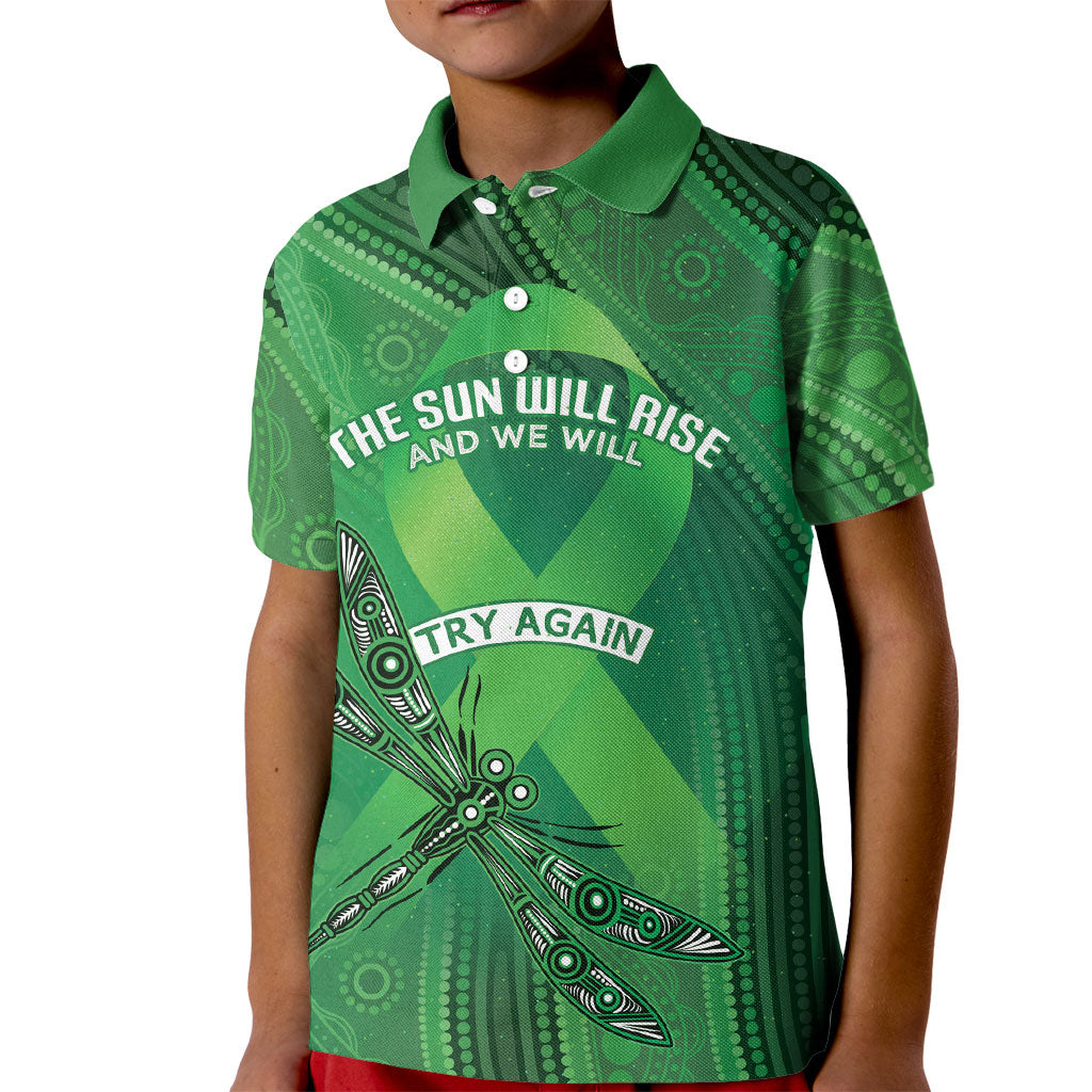 Australia Mental Health Personalised Kid Polo Shirt The Sun Will Rise And We Will Try Again