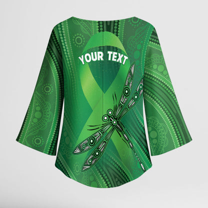 Australia Mental Health Personalised Kimono Sleeve Blouse The Sun Will Rise And We Will Try Again