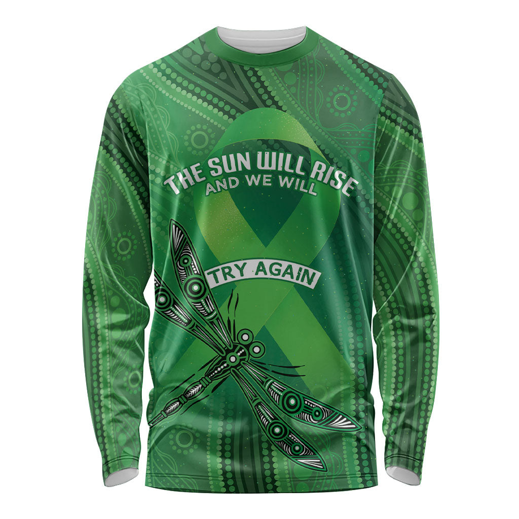 Australia Mental Health Personalised Long Sleeve Shirt The Sun Will Rise And We Will Try Again